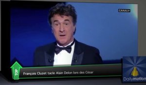 Top Média : François Cluzet se moque d'Alain Delon aux César