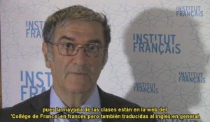 Serge Haroche Prix Nobel de Physique-interview à l'Institut français d'Espagne à Madrid 13 03 2014
