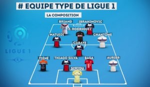 L'équipe type de la 29ème journée de Ligue 1 !