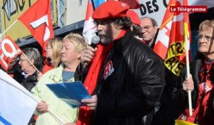 Saint-Brieuc. Pacte de responsabilité : environ 200 manifestants