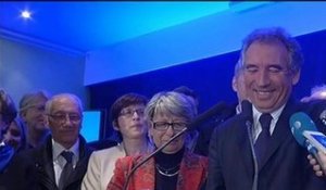 Municipales 2014: François Bayrou s’exprime très ému à Pau - 23/03