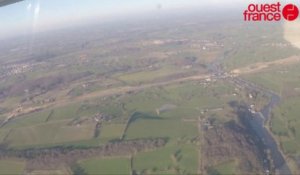 Survol du chantier de la LGV en Mayenne