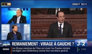  BFM Story: Remaniement du gouvernement : François Delapierre estime que François Hollande doit prendre un "virage à gauche"- 28/03