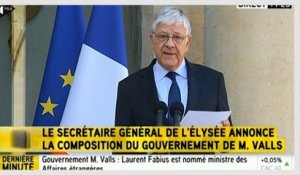 Royal, Hamon, Rebsamen... le gouvernement Valls dévoilé