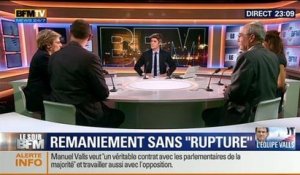 Le Soir BFM: Remaniement: le nouveau gouvernement de Manuel Valls répond-il aux attentes des Français ? - 02/04 2/4