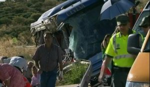 Un accident de car en Espagne