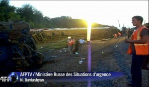 Accident de train en Russie