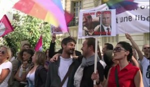 Manifestation contre l'homophobie de la Russie