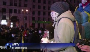 Ukraine: des dizaines de blessés dans une manifestation à Kiev