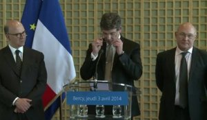 Gouvernement Valls: Michel Sapin et Arnaud Montebourg partageront "toutes les décisions"