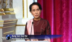 L'opposante birmane Aung San Suu Kyi reçue à l'Elysée