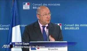 Taxe sur les transactions financières: "un pas décisif" franchi pour Michel Sapin