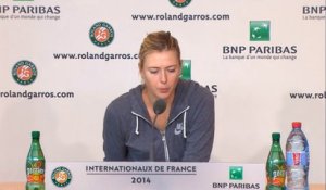 Roland-Garros - Sharapova : ''Je veux remporter le tournoi''