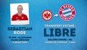 Officiel : Sebastian Rode rejoint le Bayern !