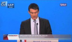 Valls dévoile le plan d'économie de 50 milliards d'euros