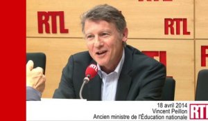VIDÉO - "Je suis content des orientations conduites par Benoît Hamon", assure Vincent Peillon
