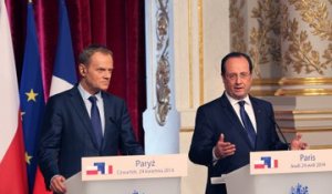 Déclaration avec Donald TUSK, Premier ministre de la République de Pologne