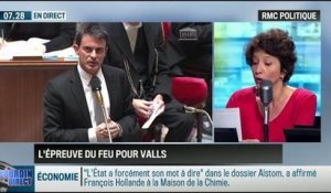 RMC Politique : Vote du pacte de stabilité : l'épreuve du feu pour Valls - 29/04