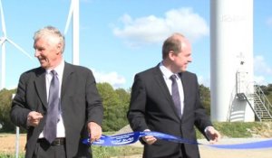 Radenac (56). Inauguration du champ d'éoliennes