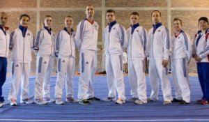 La sélection TAOLU de l'équipe de France de Wushu au Championnat d'Europe 2014