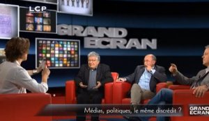 Grand écran : Le débat : « Médias, politiques, le même discrédit ? »