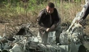 Un hélicoptère calciné retrouvé près de Sloviansk en Ukraine