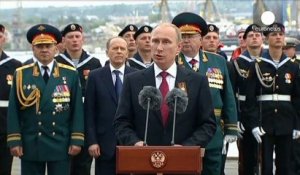 L'UE et les États-Unis indignés par la visite de Vladimir Poutine en Crimée