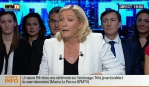BFM Politique: L'After RMC: Marine Le Pen répond aux questions de Véronique Jacquier - 11/05 6/6