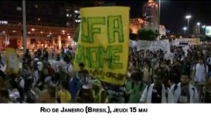 Brésil : les manifestants anti-Mondial occupent quotidiennement plusieurs villes