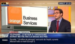 L'Éco du soir: Fusion entre Orange et Bouygues: Un retour à trois opérateurs risque de mettre fin à la baisse des prix - 16/05