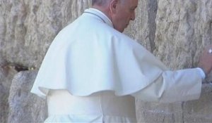 Le pape François s'est recueilli sur le Mur des Lamentations - 26/05