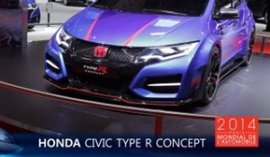La Honda Civic Type R en direct du Mondial de l'Auto 2014