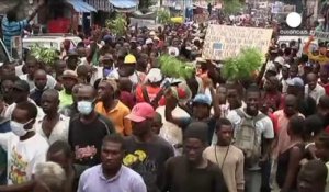 Des milliers d'Haïtiens réclament le départ de leur président
