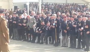 Les vétérans britanniques à la cérémonie d'Arromanches