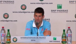 Roland Garros - Djokovic: ''La vie continue''