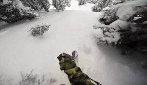 Double Backflip en ski par Tanner Hall, filmé à la GoPro