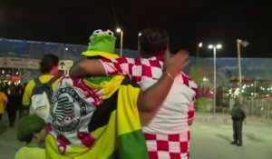 Mondial: les Brésiliens fêtent leur victoire face à la Croatie