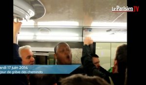 Grève SNCF. Des cheminots bloquent les voies gare Montparnasse