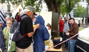 Les manifestants demandent le rattachement de la Loire-Atlantique à la Bretagne