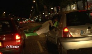 En voiture avec les supporteurs de l’Algérie sur les Champs-Elysées