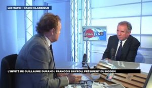 François Bayrou, invité de Guillaume Durand avec LCI