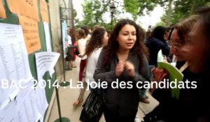 Bac 2014 : cris de joie au lycée Jean de la Fontaine à Paris