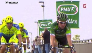 Tour de France : Thomas Voeckler rattrapé par le peloton après une longue échappée solitaire