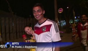 Mondial-2014: des Allemands incrédules et tristes pour le Brésil