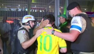 Mondial:des Brésiliens consternés quittent le stade avant la fin