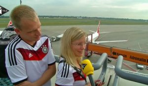 Les joueurs allemands accueillis en héros à Berlin