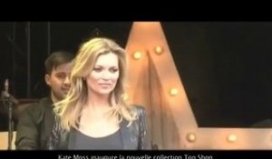 Exclu vidéo : Kate Moss fan et lookée 100% TopShop ! In ou out ?