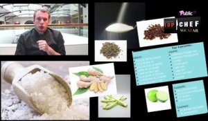 Exclu vidéo : Norbert Tarayre (Top Chef) : découvrez ma recette de "Ma tranche de saumon aux aromates de copeaux de légumes et avruga" !