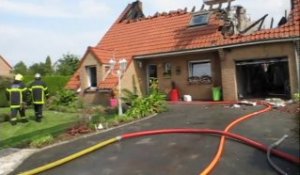 La foudre détruit une maison à Billy-Berclau