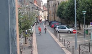 Les cyclotouristes à Moulins